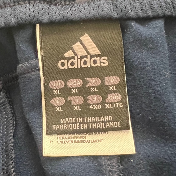 Adidas old school 3 stripes track pants , XL , blue ink - Picture 5 of 6
